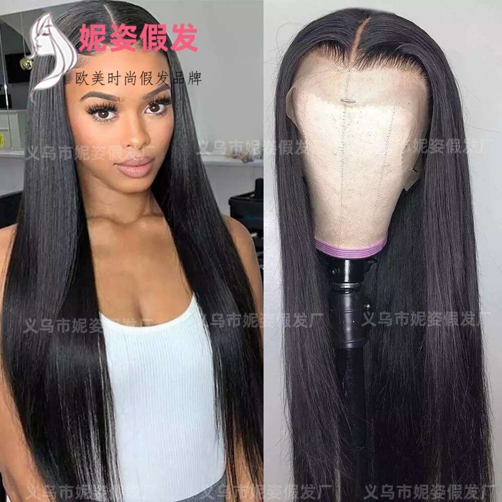 New Women's Front Lace Long Straight Synthetic Wig Headband Kq2 Kq2