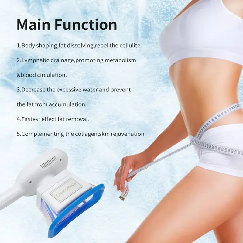 Newest Professional Cryolipolysis Slimming Machine Fat Freezing Machine 360 Cryolipolysis Machine For Weight Loss Complementing The Collagen Skin Reju