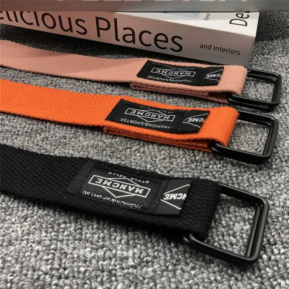 Simple Nylon Braided Belt Womens Luxury Design Braided Belt Double Loop Belt W241228