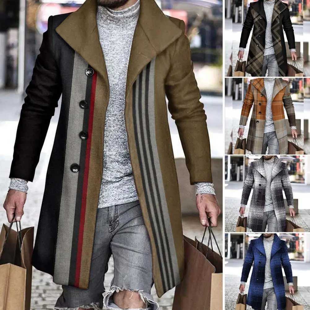 Brand-Mens Coat 2022 New Casual Men Coat Winter 6 Colors Men Coats Winter Formal Mens Trench Coat Jacket Plus Size S-3Xl Outdoor W241228