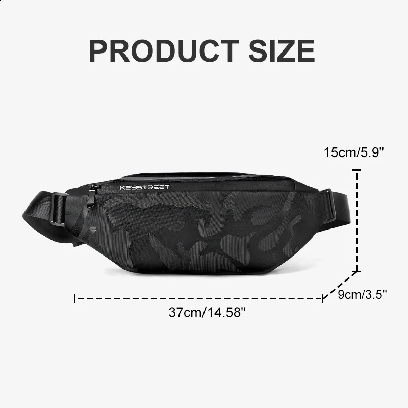 Sports crossbody bag camo style Fanny pack small shoulder bag casual chest bag outdoor riding crossshoulder bagblack. 241228