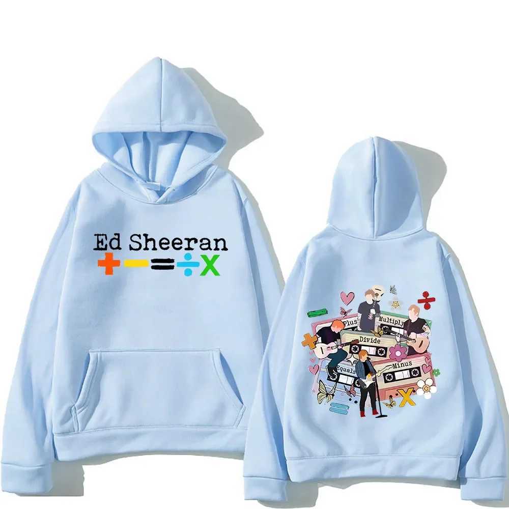Ed Sheeran Tour 2024 Hoodie Double sided Printed Retro Hip Hop Sweatshirt with Hoodie Wool Punk Costume Sudaderas Soft Hoodie X241228