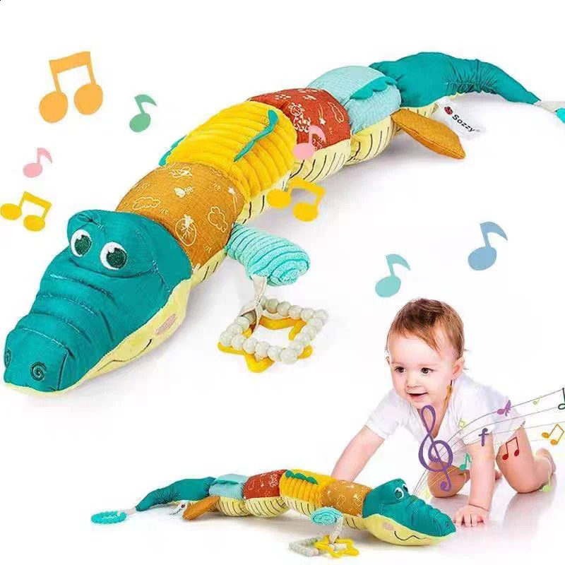 Infant Toys Baby Rattle Musical Soft Plush Toys Cute Animal Activity Soft Toys born Teether Tummy Time Toys Gifts 241226
