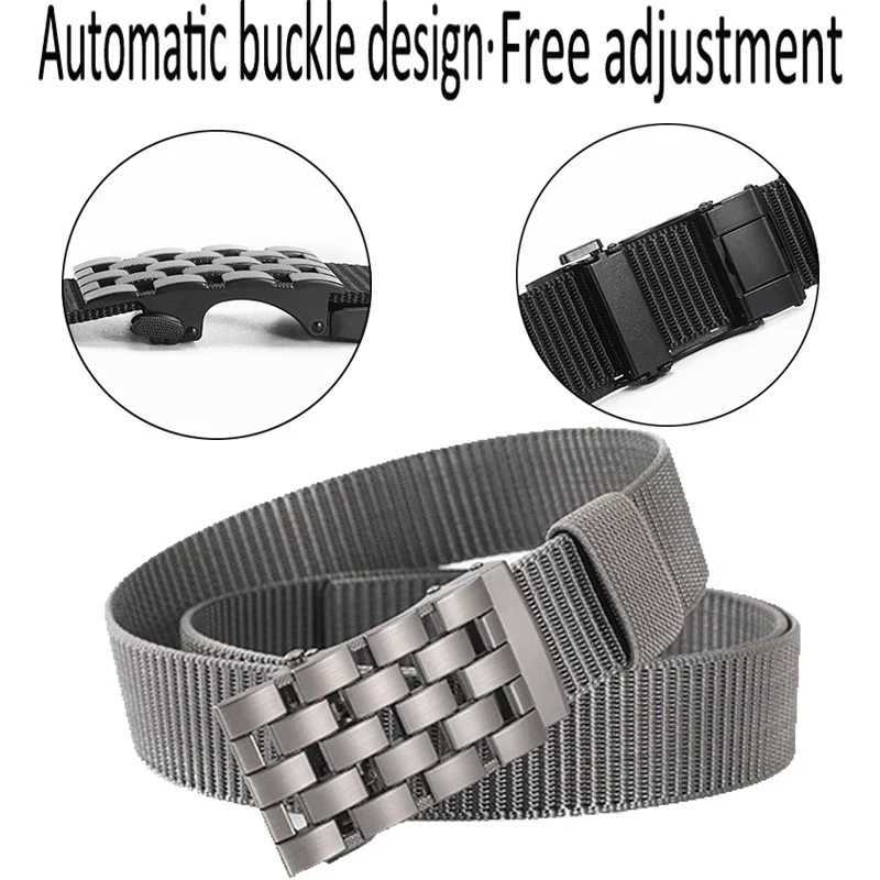 Cintures for Men Nylon Canvas Mens Fabric Belt Fashion High Quality Webbing Belt Designer for Jeans Working Belt Male ZX006 W241228