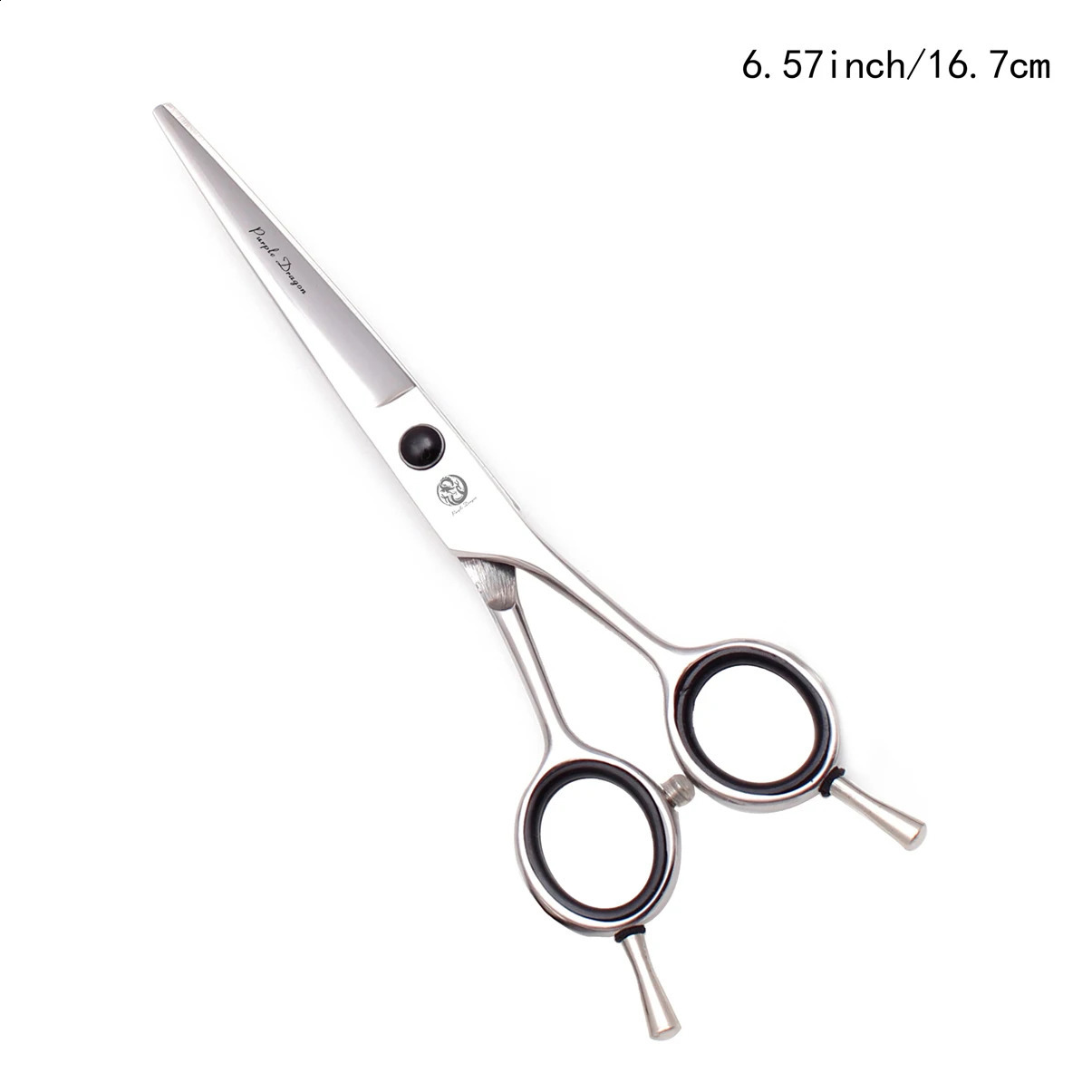 Professional Barber Scissors Purple Dragon Japan 440C Silver Hairdressing Cutting Scissors Up Curved Scissors BarberShop Z1027 241227