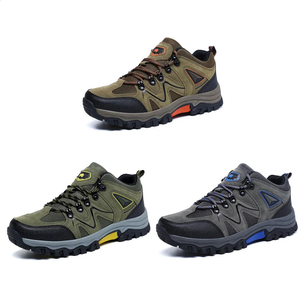 Men Hiking Shoes Non-Slip Walking Sneakers Suede Leather Climbing Shoes Field Walking Shoes Outdoor Trailing Shoes 241228