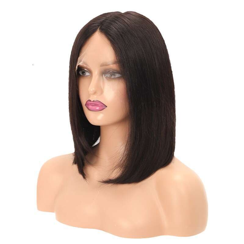 Straight 13X4x1 Real Hand Woven Split Straight Front Lace Lightweight Headband Fashionable Hair Cover Kq2 Kq2