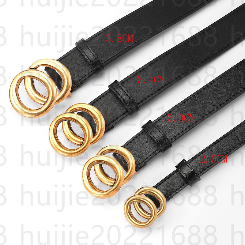 Fashion leather belts for women designer belt mens belt classic simple smooth buckle ceinture womens belt fashion black waistband width 2.0cm 3.0cm 3.4cm 3.8cm with box