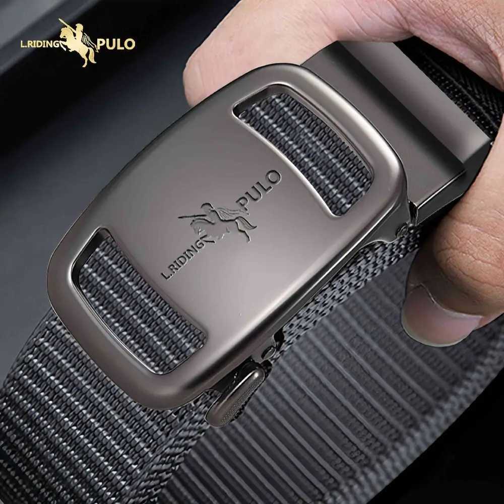 1 piece of mens business luxury brand canvas strap black automatic buckle strap casual fashionable jeans strap W241228
