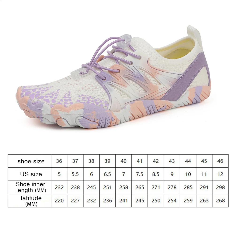 1Pair Swimming Water Shoes Women Men Barefoot Quick-Dry Outdoor Beach Sandals Aqua Shoes Sport Yoga Shoes Nonslip Diving Sneaker 241228