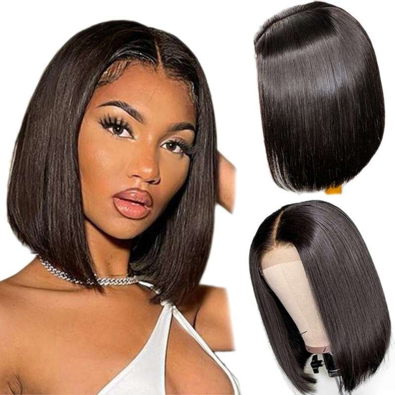 13X4 Lace Full Frontal Wigs Bobo Wig Human Hair Natural Color Kq1 Kq1