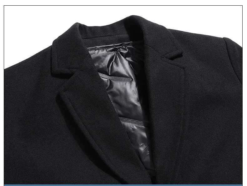 Spring and winter detachable lining jacket mens double-sided wool jacket casual plus size medium length windproof jacket 7XL 8XL W241228