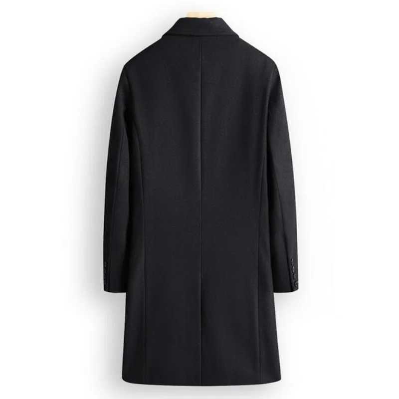 Spring and winter detachable lining jacket mens double-sided wool jacket casual plus size medium length windproof jacket 7XL 8XL W241228