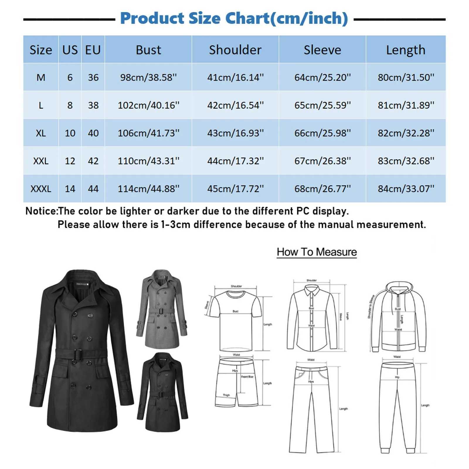 Solid Color Windbreakers Overcoat Medium-length Shoulder Belt Mens Jacket Fall Winter Casual Simple Regular Type Trench Coat W241228