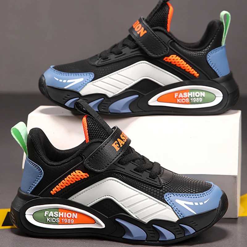 Childrens Casual Shoes Fashion Mesh Breathable Running Shoes Field Cushioning Sports Basketball Shoes for Kids Sneakers W241228