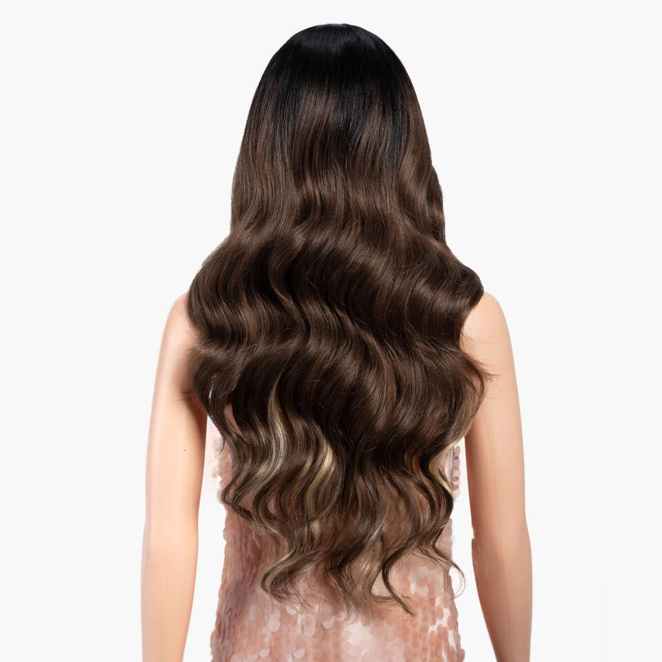 Front Lace Rebecca Wig, Women's Wavy Long Curly Hair, Synthetic Headband, Wig Kq2 Kq2