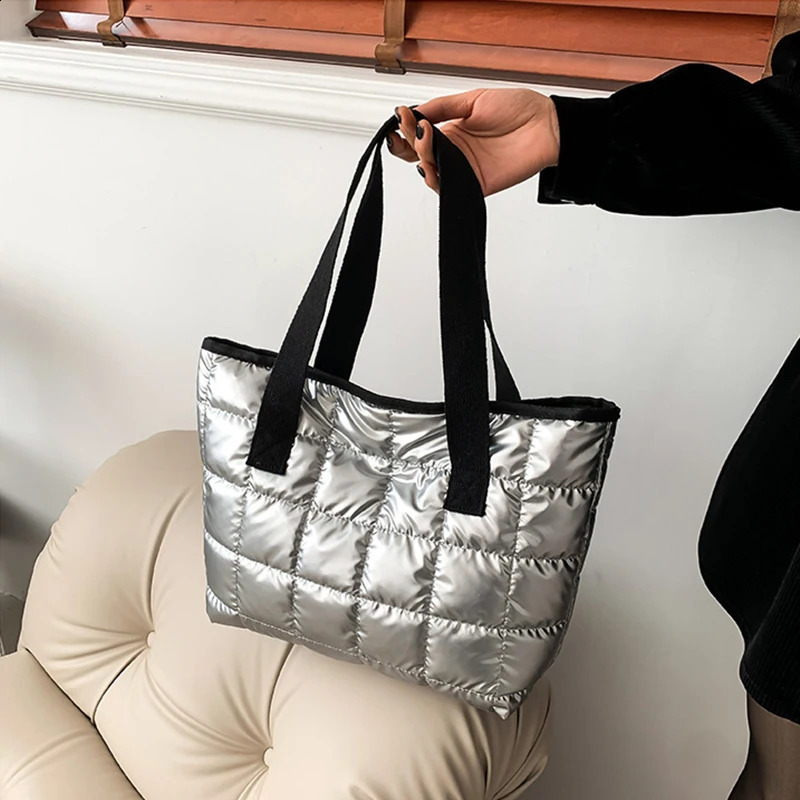 Women Handbags Space Cotton-Padded Female Down Bags Jacket Shoulder Crossbody Bags Quality Female Tote Bag Trend Sac 241227