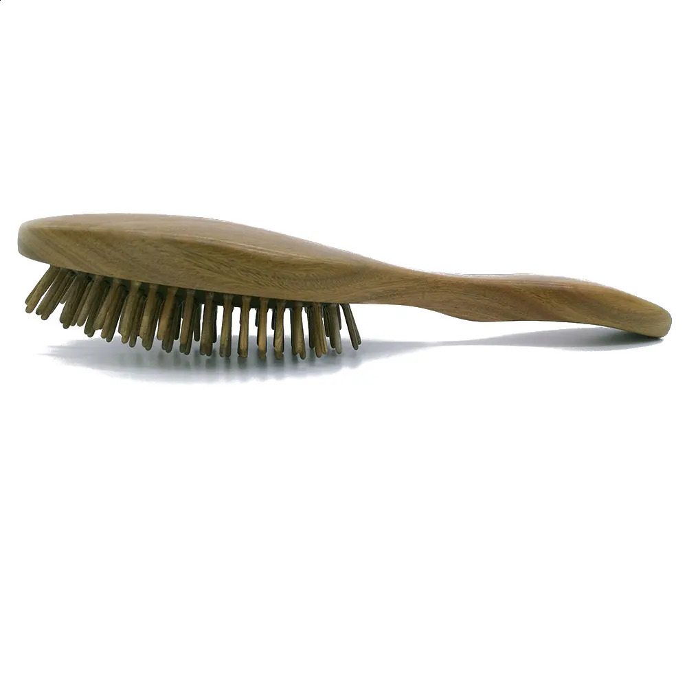 Sandalwood Airbag Combs Detangling Hair Brush Detangle Healthy Massage Antistatic Hairbrush Professional Hair Care Dressing Tool 250103