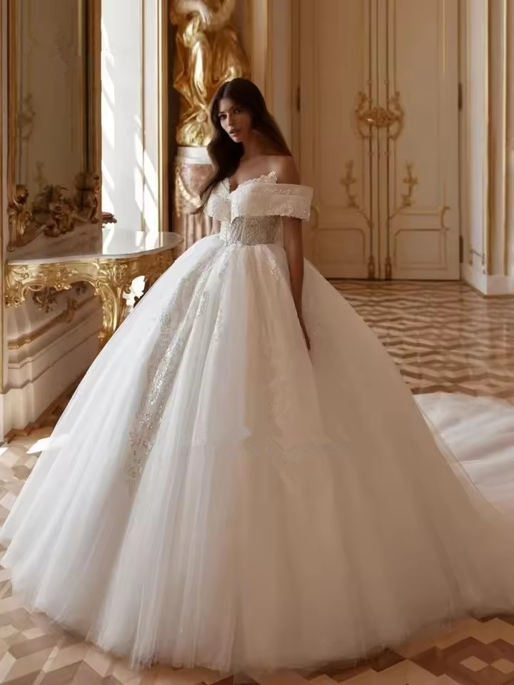Classic A-Line Sleeveless Jewel Low Satin Wedding Dress For Party Elegant Backless Sweep Train Vestido De Novia 02
