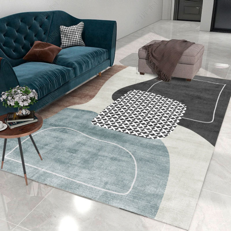 5013-73.8-Beige Striped Minimalist Rug Comfortable Large Area Living Room Rugs Refreshing Bedroom