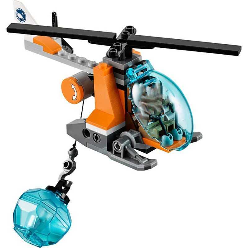 760PCS Building Block City Series Arctic Icebreaker Polar Adventure Base Ship Sled Boy Assembled Childrens Toy Gift X241228