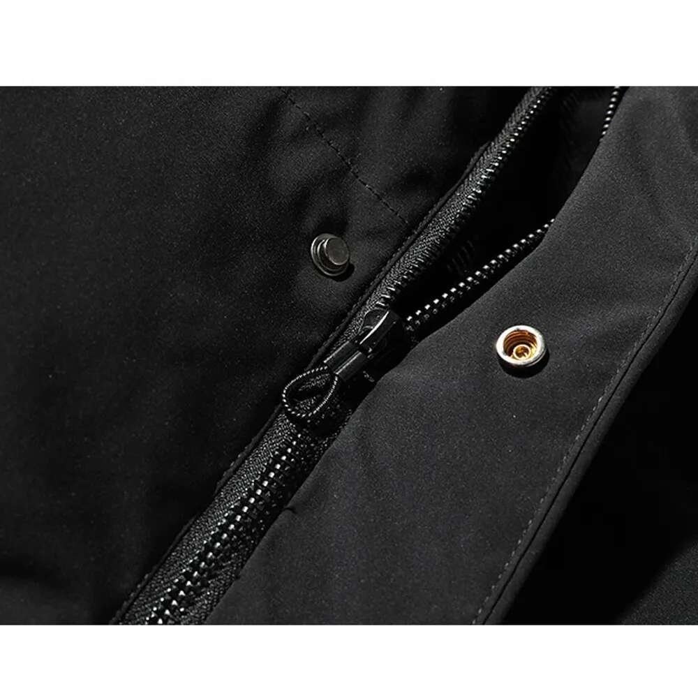 Men's Parka Winter Long Cotton Padded Parkas Outdoor Puffer Jacket Overcoat Thick And Warm Coat Men Fashion 201126