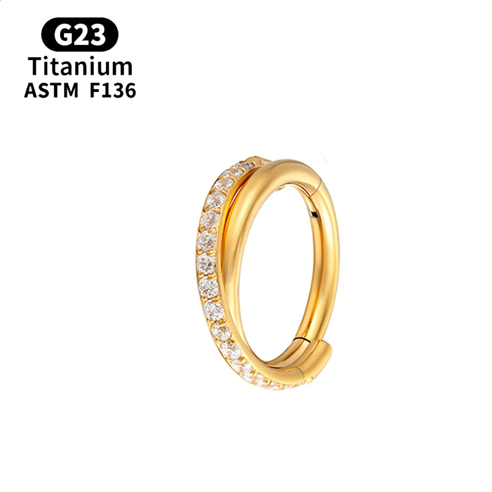 G23 Piercing Nose Ring For women ASTM F136 Body Jewelry Cartilage Tragus Diaphragm Hing Hoop earings 241227