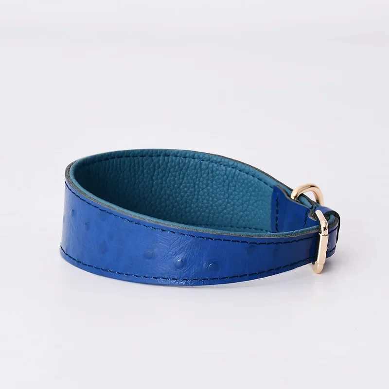 New Arrival Pet Supplies Custom Top Layer Cowhide Cat Collar Adjustable Genuine Leather Luxury Dog Collar Z241228