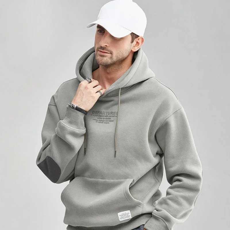 Mens clothing graphic sportswear mens solid hoodie luxury Y2k retro pink coat Korean style cheap loose fit X241228