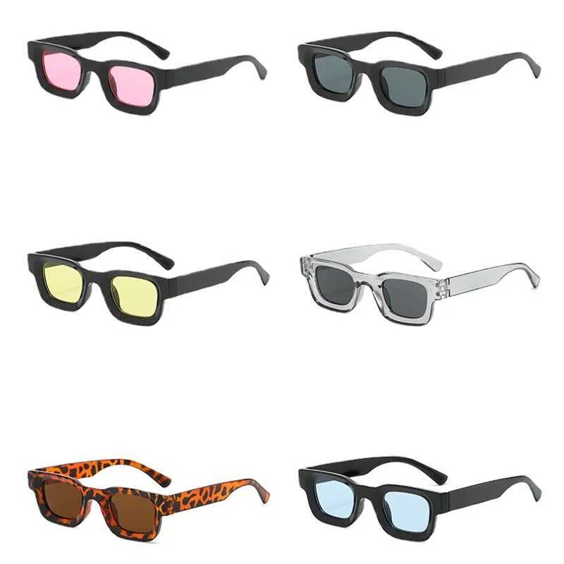 New rectangular polarized sunglasses womens fashion brand square sunglasses mens classic retro punk glasses UV400 Oculos De Sol W241228
