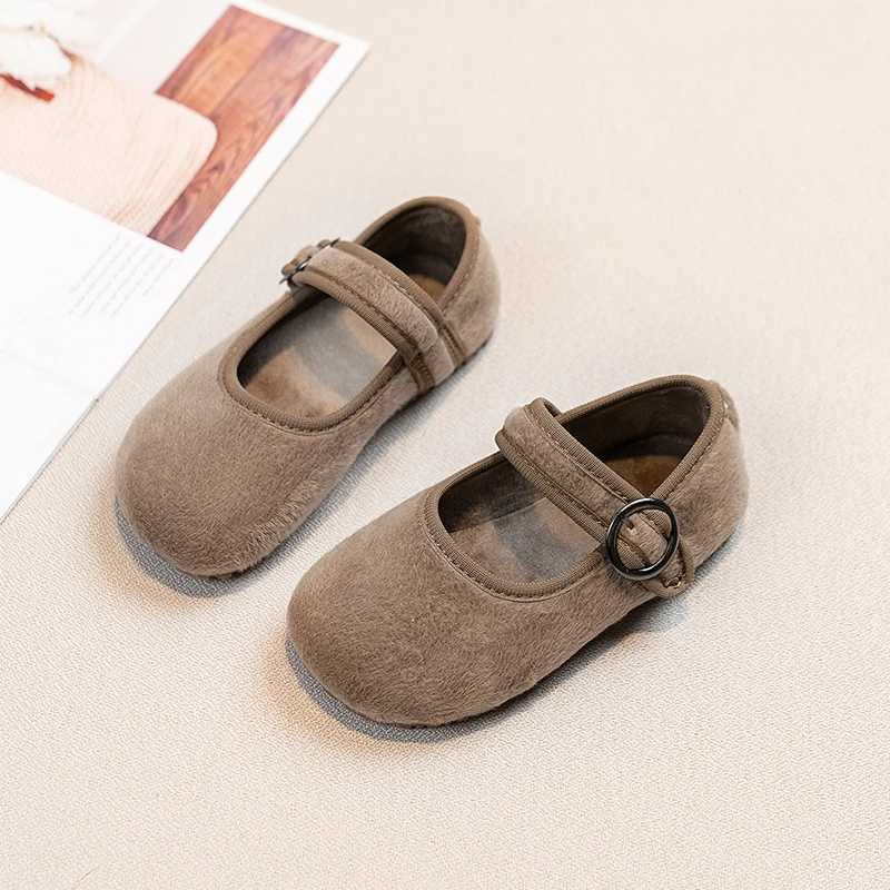Baby girl spring/autumn fashion new childrens solid color flat casual comfortable student walking shoes size 21-30 W241228