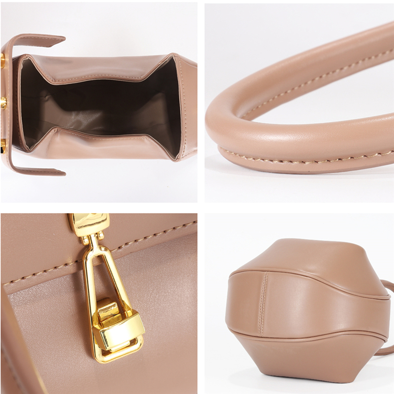 Hifashion Cowhide Genuine Leather Spherical Small Tote Bag For Women 2025 Trend Designer Cluth Purse Top Handle Ladies Handbags