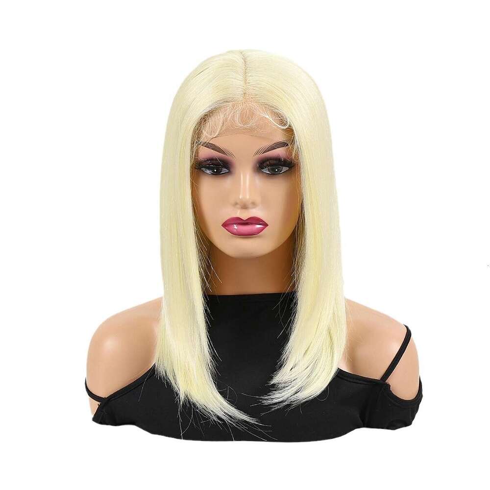 New Gold Split Long Hair With Front Lace Straight Brazilian Wig Kq2 Kq2