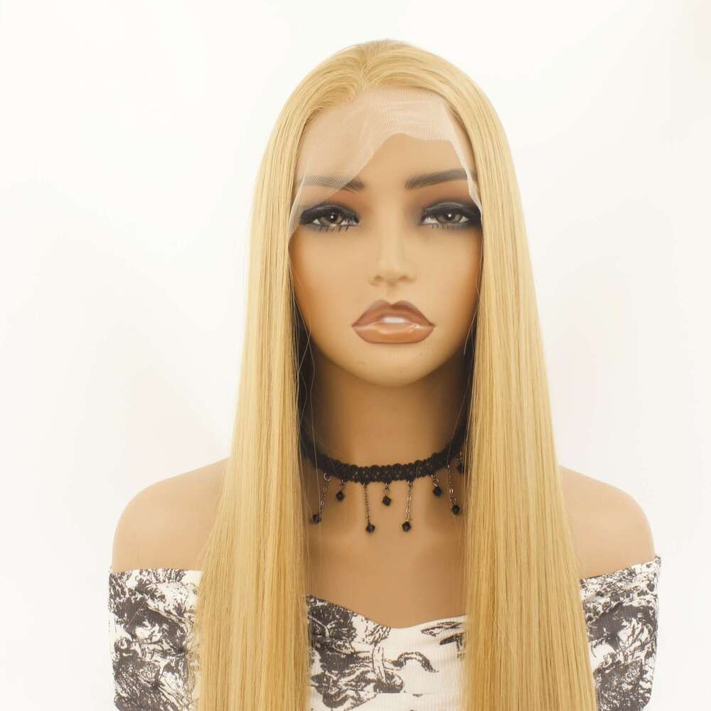 13 * 4 Wine Red Front Synthetic Hair Pre Pulled Lace Forehead Wig Strap Baby Kq2 Kq2