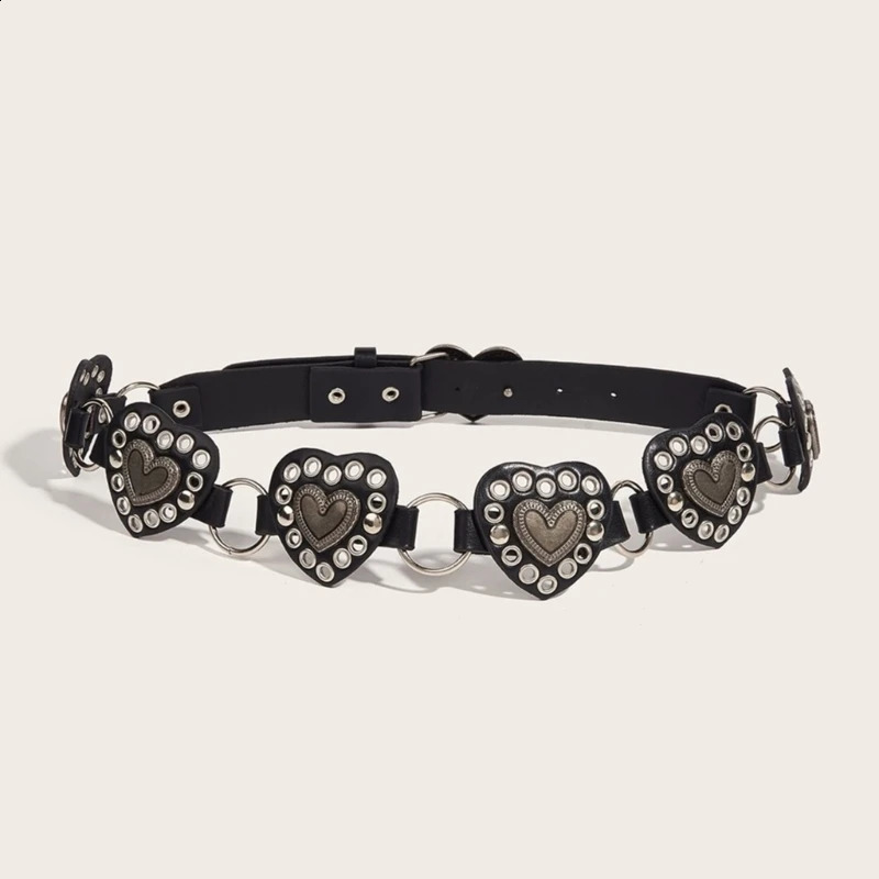 Chain Belt For Women Waist Chain Belt Heart Chain Belly Chain For Dress Western Carvings Belt Carvings Waist Chain 241227