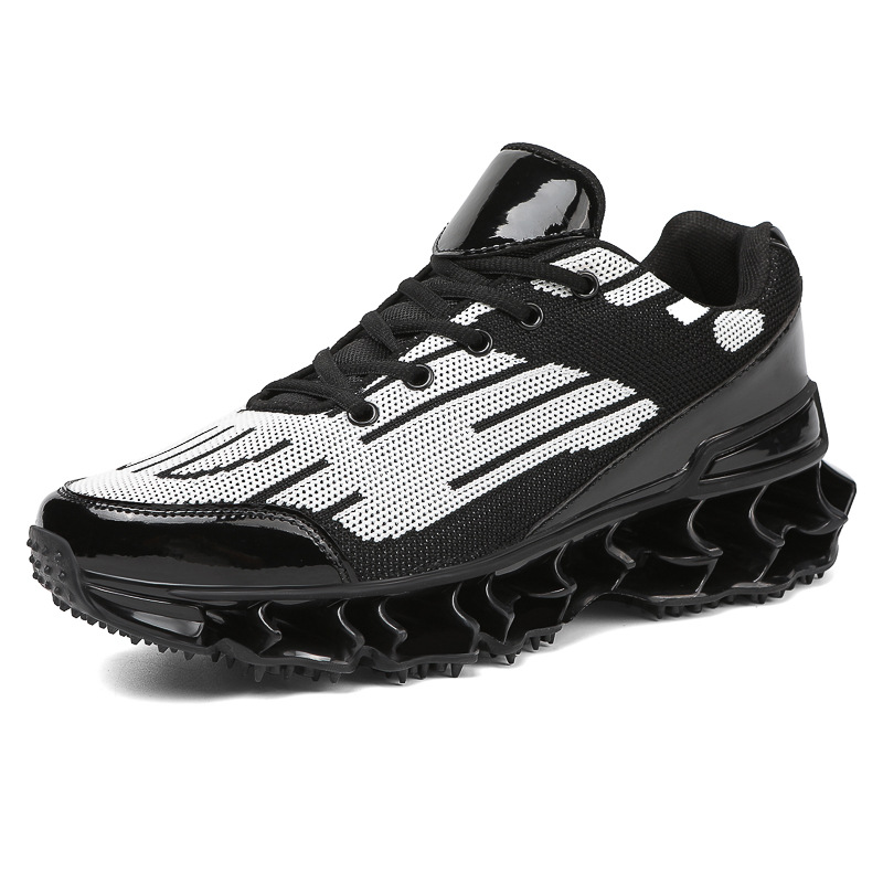 Men Sports Shoes New Fashion Thick Sole Chunky Heel Breathable Versatile Blade Shoes Running Training Sneakers Triple White Grey Red Free shipping