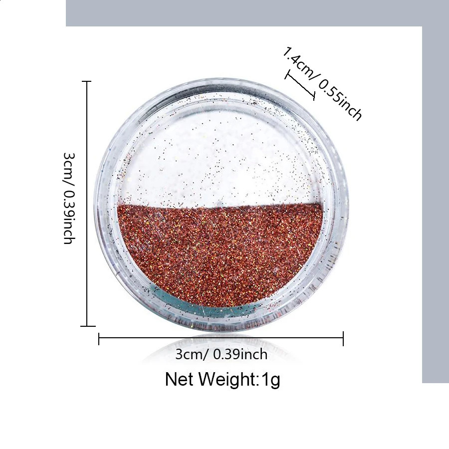 40Pcs/Set Nail Glitter Mix Colors Nail Art Fine Powder Dust UV Gel Polish Acrylic Nail Tips DIY Decoration Tools 241223