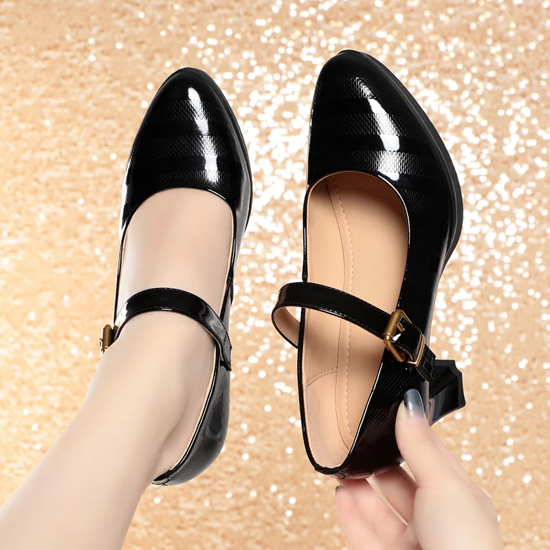 AIYUQI Women's Dress Shoes Genuine Leather High Heels Women's Office Shoes Spring Fashion Ladies Shoes