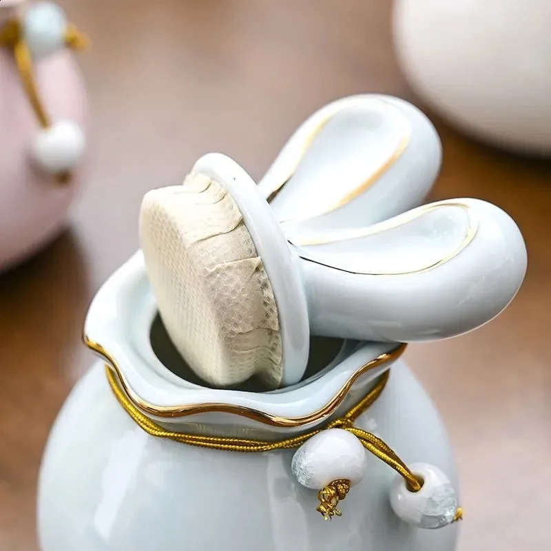 Memorials Ceramic Pet Ash Urn Funerary Mini Dog Ashes Urns Personalized Customizable Reliquary Remember Casket Funeral Coffin 241225