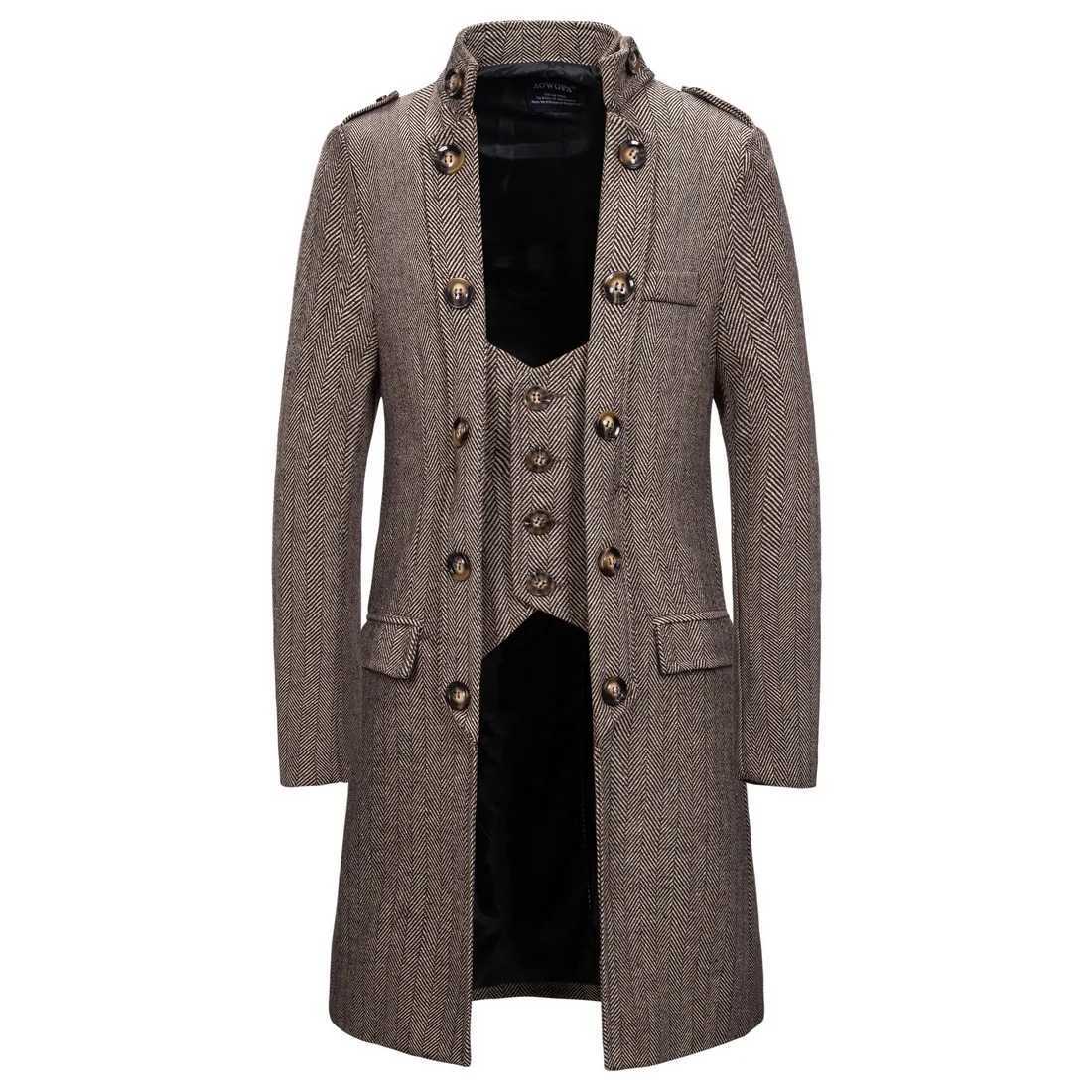 Spring and summer new mens mid long sleeved simple casual jacket mens version ultra-thin fashionable trench coat W241228