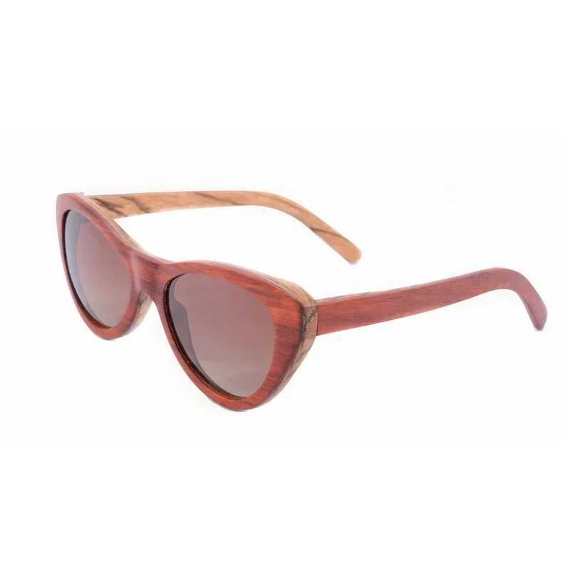 Shinu Brand Sunglasses Polarized Women Design Vintage Handmade Nature Wooden Sunglasses Men Cat Eyes Sun Glasses ShadesXJ241228