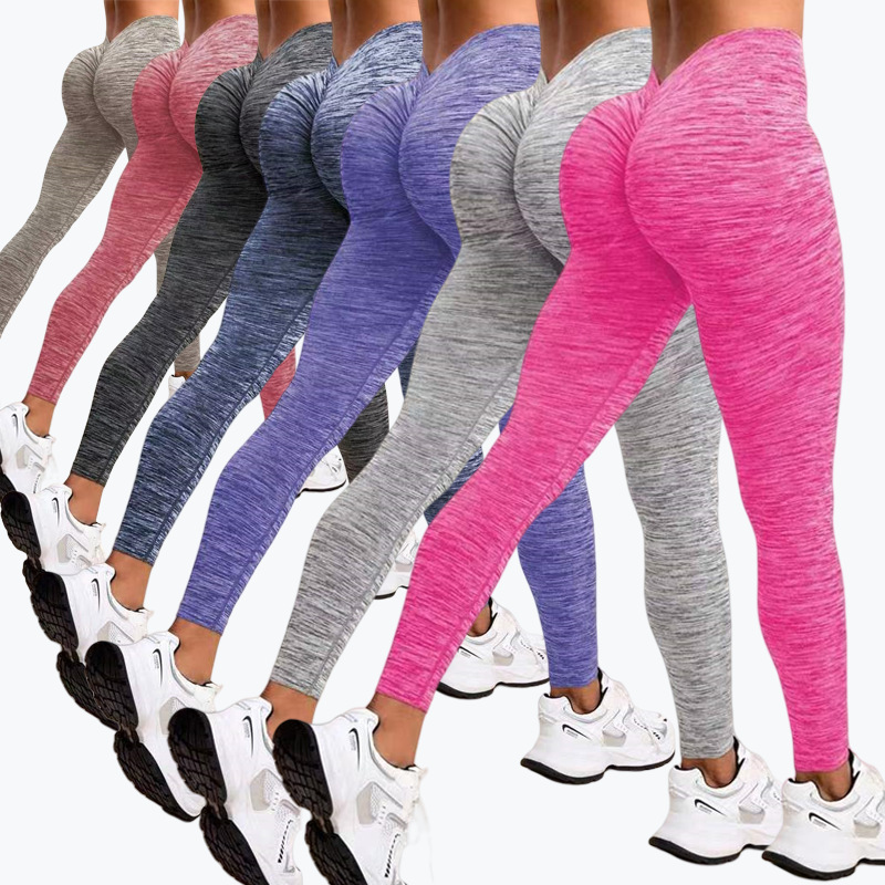 Advanced women's designer V-waist yoga solid color sports shaping waist tight pants high elasticity gym high waist seamless peach hip push up pan