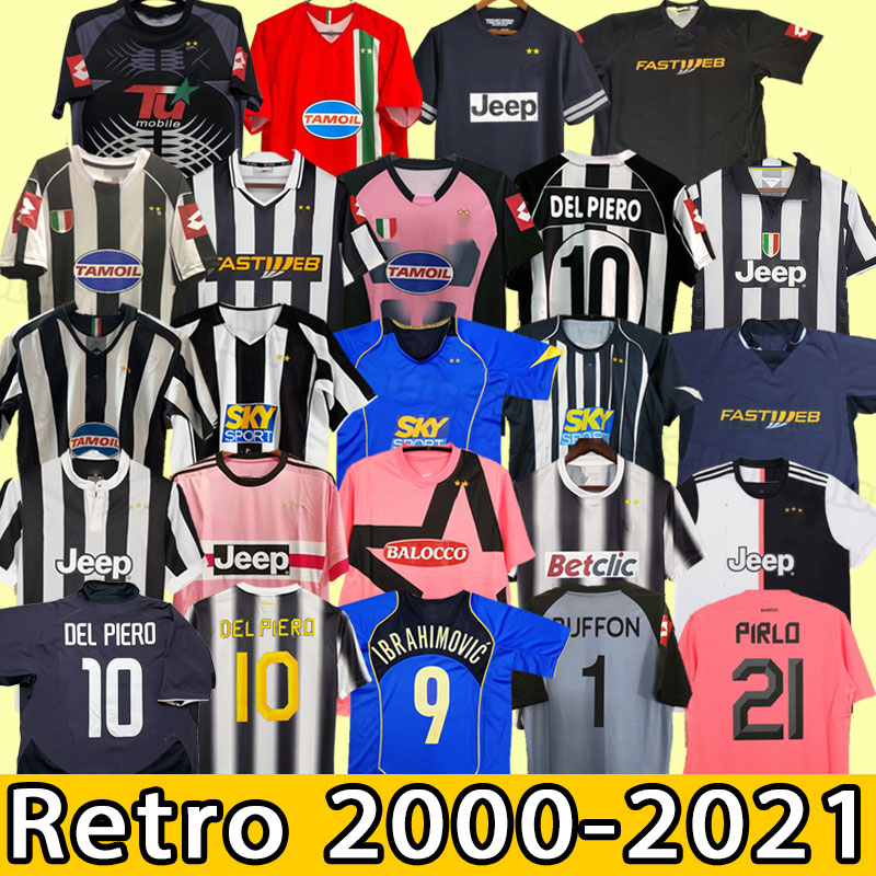 Retro DEL PIERO Conte soccer jerseys PIRLO Buffon INZAGH ZIDANE JuVeNtus BOKSIC Conte POGBA 01 02 03 04 05 06 11 12 13 14 15 16 17 18 2001 2002 2003 2004 2010 2011