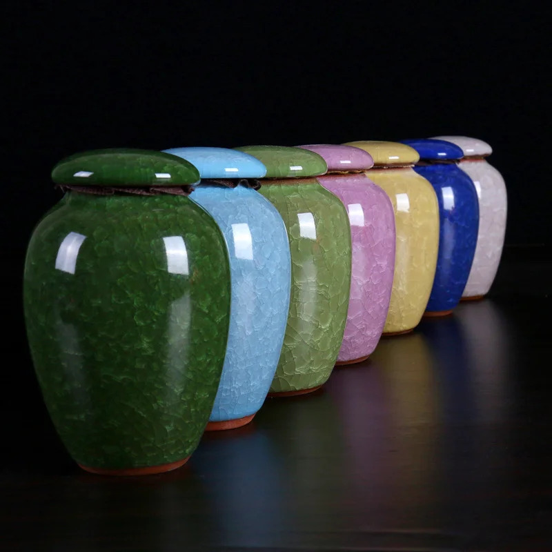 Small Pet Urn Bird Dog Pet Urns Cremation Pet Caskets Funeral Vase Cat Cremation Ash For Human Ashes Made Ceramics Hand Painted 241225