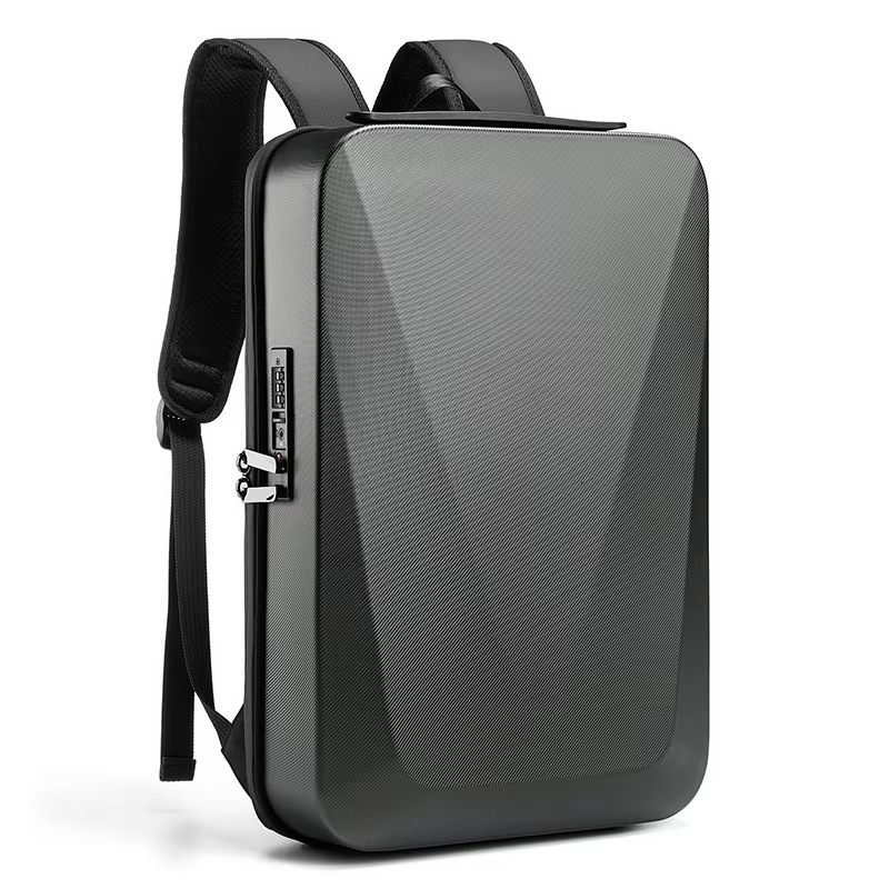 Backpack ABS hard shell men's trendy cool computer office waterproof business travel backpack