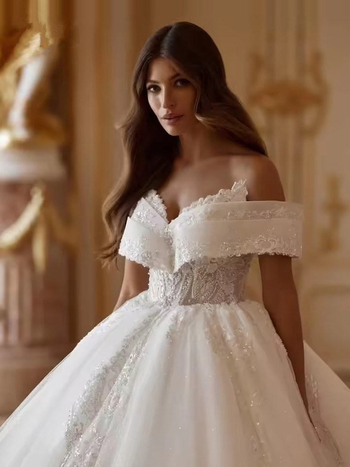 Classic A-Line Sleeveless Jewel Low Satin Wedding Dress For Party Elegant Backless Sweep Train Vestido De Novia 02