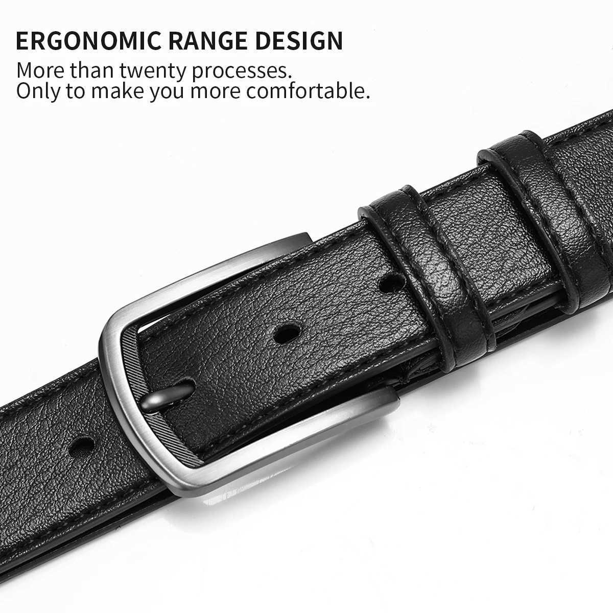 Mens belt mens belt Korean version business trend youth leisure student belt suitable for gifts W241228
