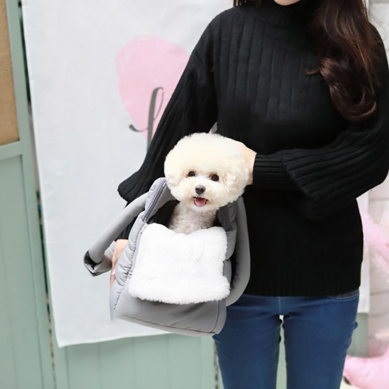 Original Handle For Puppy And Cat Winter Carrier Windproof Portable Pet Travel Bag With Warm Mat