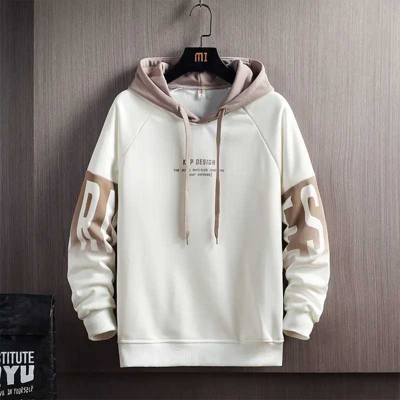 Spring Autumn Mens Hoodies Kpop Fashion Harajuku Letter Print Hoodies Sweatshirts Men Streetwear Trend Men Clothing Hoodies Men X241228