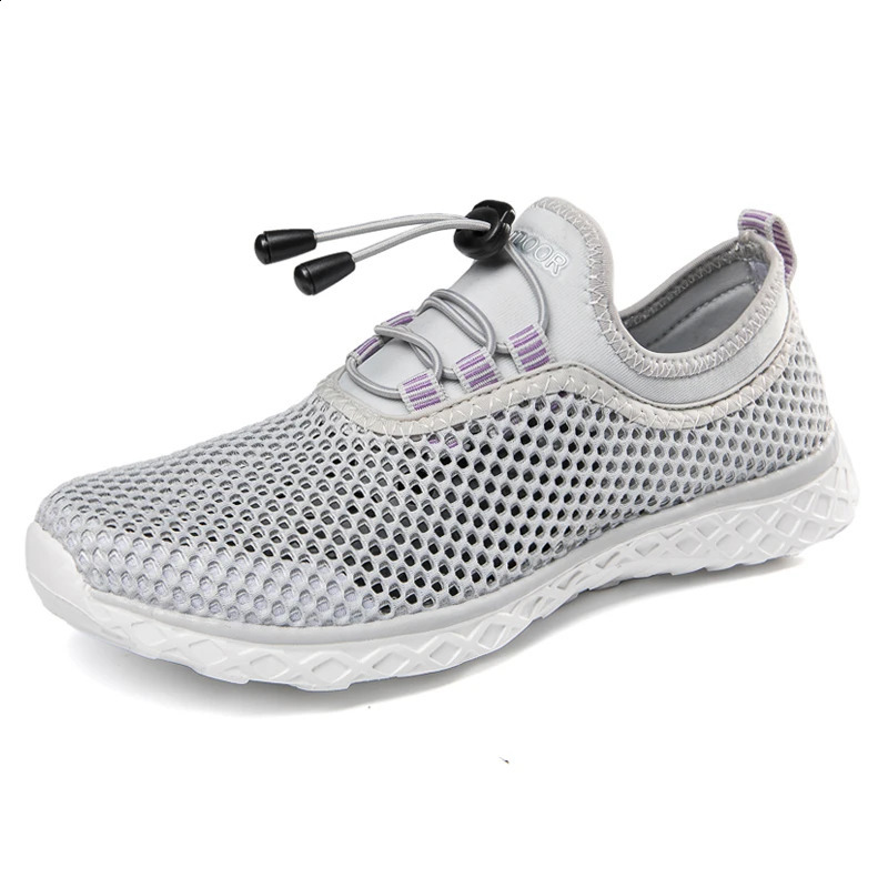 Summer Lace Up Aqua Shoes Men Outdoor Wading Upstream Waders Water Sneakers Aquashoes Light Breathable Zapatos De Agua Homme 241228